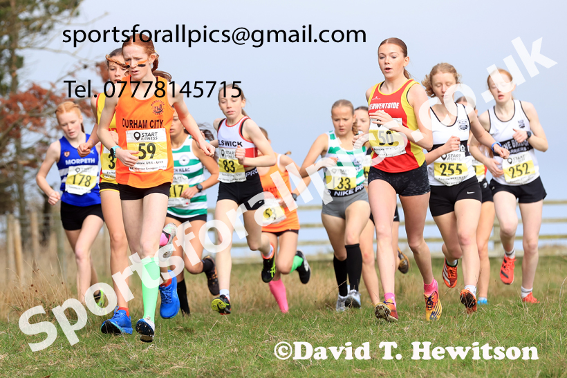 Girls Under-15s 2025 Start Fitness NEHL, Druridge Bay, Northumberland. Photo: David T. Hewitson/Sports for All Pics